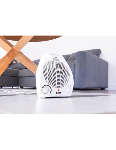 CALEFACTOR COMPACTO - VERTICAL. COLOR BLANCO- 1000-2000W - EDM