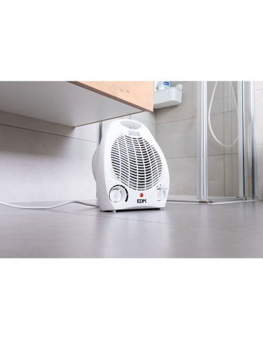 CALEFACTOR COMPACTO - VERTICAL. COLOR BLANCO- 1000-2000W - EDM