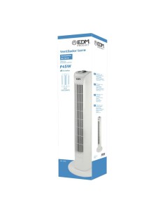 VENTILADOR DE TORRE. POTENCIA: 45 W 60DB, BLANCO 21 X 78 CM EDM