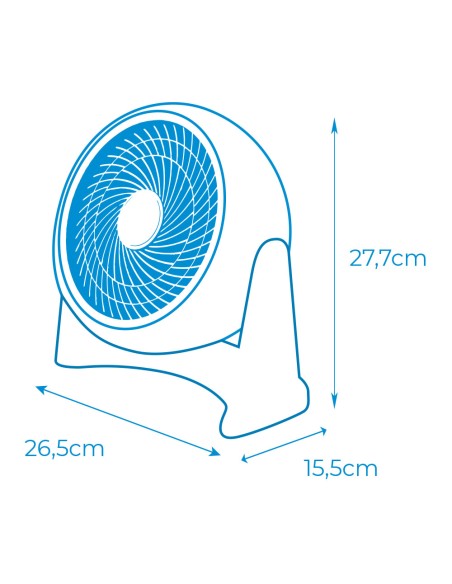 VENTILADOR 2 EN 1 50W BLANCO 27,7X26,5X15,5CM