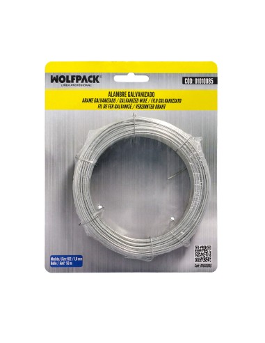Alambre Galvanizado 1,80mm / 12 (Rollo 50 metros)