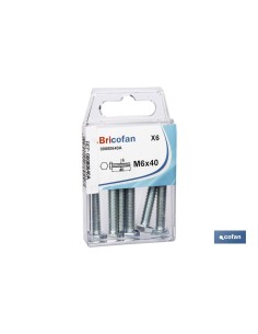 BL 6 UDS. DIN-933 M-6X40 Z