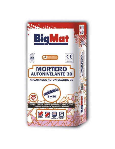 MORTERO AUTONIVELANTE 30 BIGMAT (25 KG)