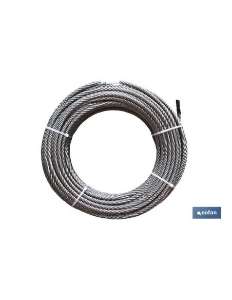 ROLLO CABLE GALVANIZADO 250 MTS. 4MM.