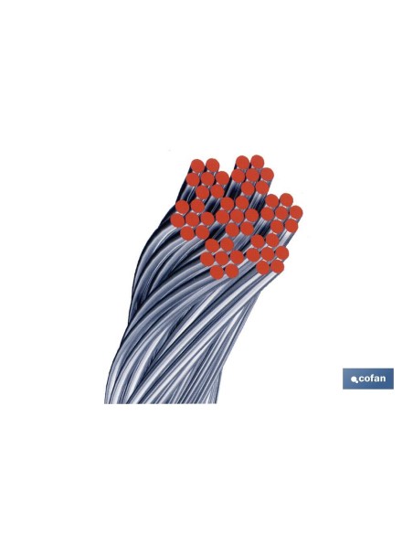ROLLO CABLE GALVANIZADO 50 MTS. 6MM.