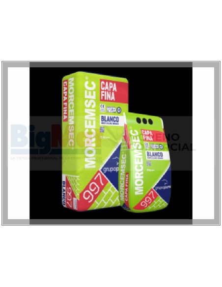 MORTERO PROYECTADO BLANCO 25 KG MORCEM SEC EXTERIOR CAPA GRUESA