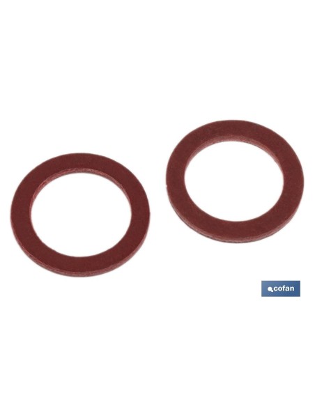 ARANDELA DE FIBRA ROJA M-8 X 14 X 1,5