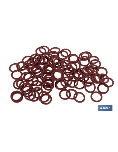 ARANDELA DE FIBRA ROJA M-8 X 14 X 1,5