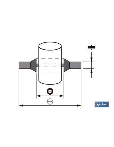 ARANDELA METAL GOMA 1/4