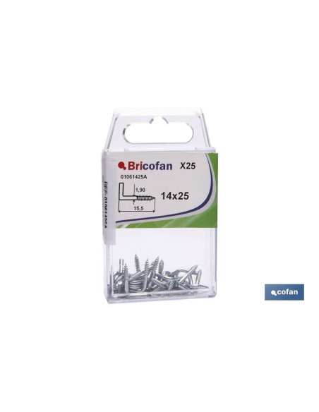 BL 15 UDS. 18X40 ZINCADO