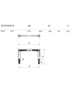 PATE DE POLIPROPILENO RECTO 2