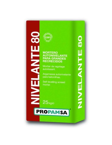 MORTERO NIVELANTE 80 (SACO 25 KG) PROPAMSA