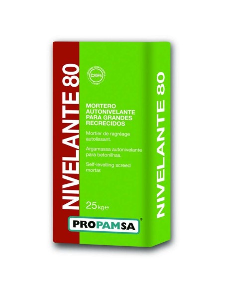 MORTERO NIVELANTE 80 (SACO 25 KG) PROPAMSA
