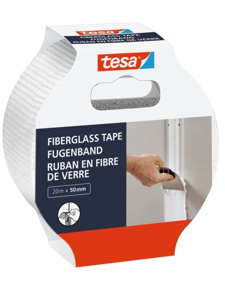 TESA CINTAS DE FIBRA DE VIDRIO. PARA LA REPARACION Y SELLADO DE PAREDES DAÚADAS