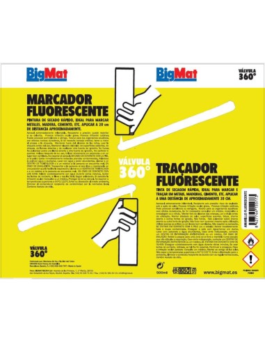 MARCADOR DE OBRA 360ê SPRAY 500ml AMARILLO