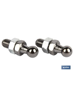 2 UDS ACCESORIO RÓTULA MACHO MUELLE NEUMÁTICO 8MM