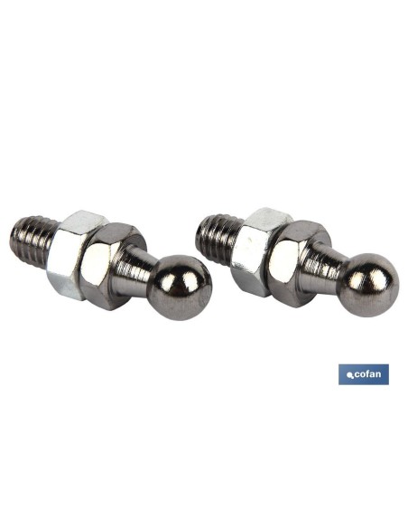2 UDS ACCESORIO RÓTULA MACHO MUELLE NEUMÁTICO 8MM