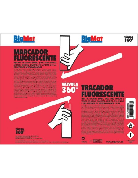 MARCADOR DE OBRA 360ê SPRAY 500ml ROJO
