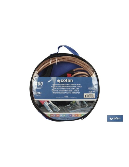 PINZAS DE ARRANQUE AISLADAS DE COBRE/ACERO 3 M 400 AMP TUV/GS