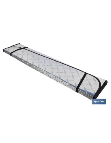 PARASOL ALUMINIZADO EFECTO LÁSER CON VENTOSAS 70 X 150 CM