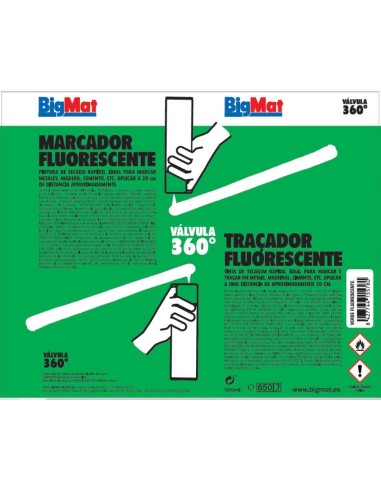 MARCADOR DE OBRA 360ê SPRAY 500ml VERDE