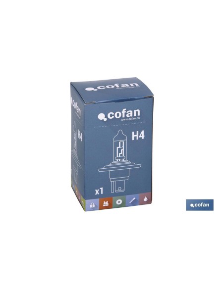 LÁMPARA HALÓGENA COFAN H4 (P43t) 12V 60/55W