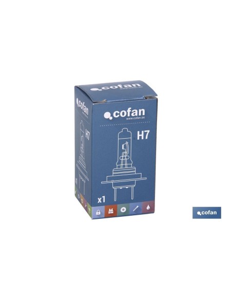 LÁMPARA HALÓGENA COFAN H7 (Px26d) 12V 55W