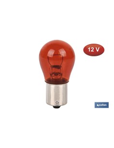 LÁMPARA COFAN P21W 12V (BA15s) ÁMBAR