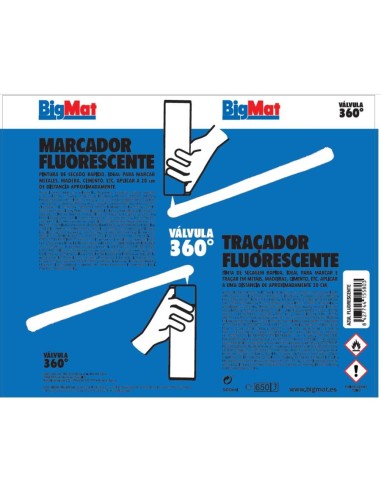 MARCADOR DE OBRA 360ê SPRAY 500ml AZUL