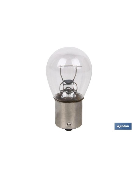 LÁMPARA COFAN P21W (BAU15s) 12V (Descentrada) venta unitaria