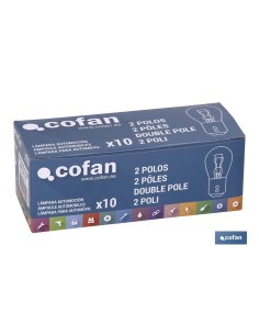 LÁMPARA COFAN 2 POLOS P21/5W (BAY15d) 12V venta unitaria 2