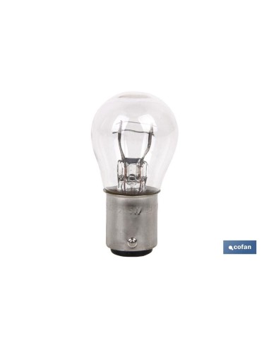 LÁMPARA COFAN 2 POLOS P21/5W (BAY15d) 12V venta unitaria