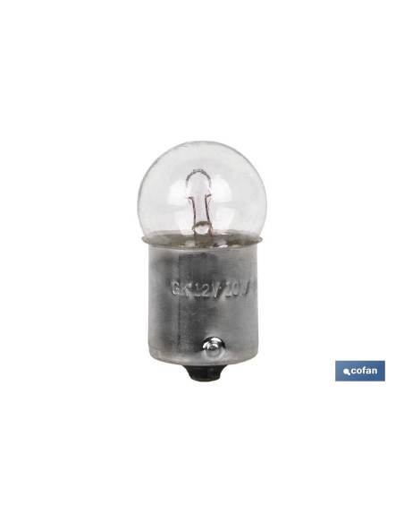 LÁMPARA COFAN PILOTO R10W (BA15s SCC) 12V