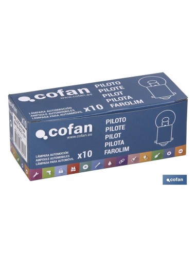 LÁMPARA COFAN PILOTO R10W (BA15s SCC) 12V venta unitaria
