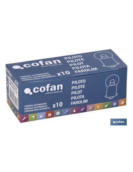 LÁMPARA COFAN PILOTO R10W (BA15s SCC) 12V venta unitaria