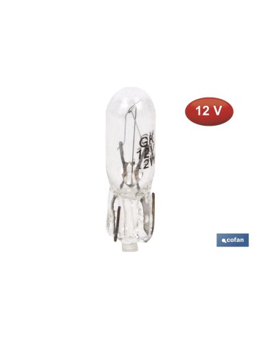LÁMPARA S/CASQUILLO W1,2-T5 12V venta unitaria