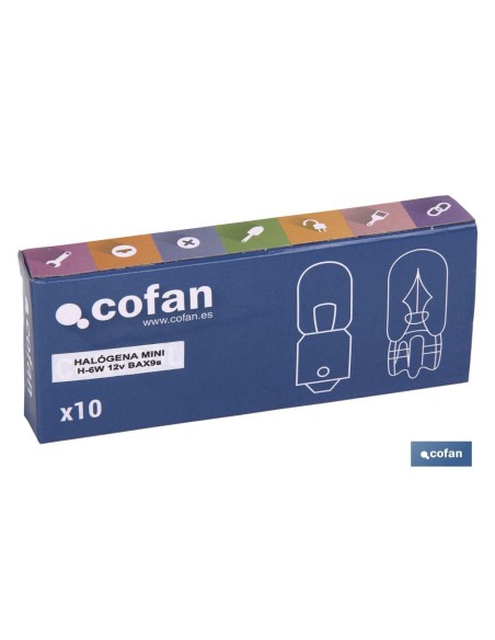 LÁMPARA HALÓGENA COFAN MINI H-6W 12v venta unitaria