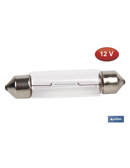 LÁMPARA PLAFONIER C5W (11X44mm) 12V venta unitaria
