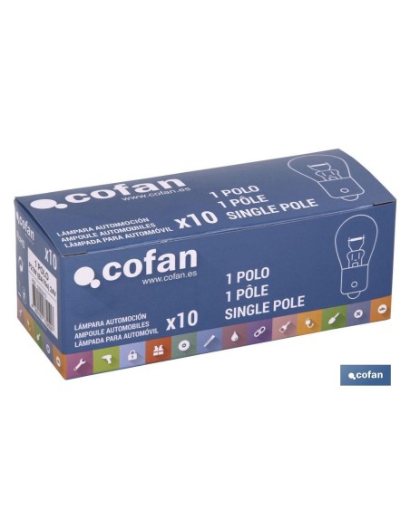 LÁMPARA COFAN 1 POLO P21W (BA15s) 24V
