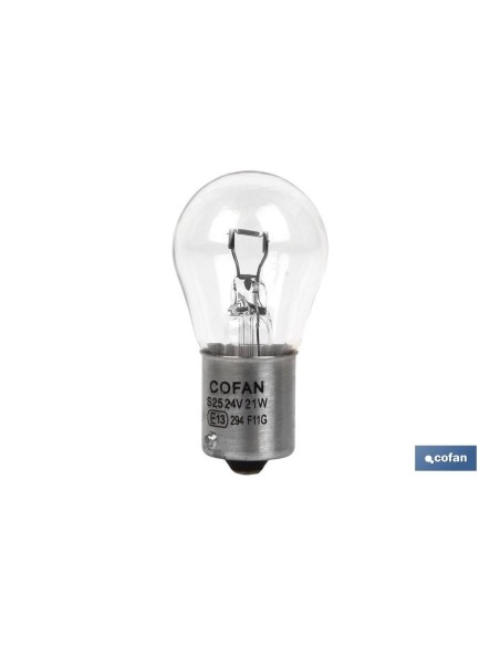 LÁMPARA COFAN 1 POLO P21W (BA15s) 24V