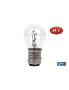 LÁMPARA COFAN 2 POLOS P21/5W (BA15d) 24V
