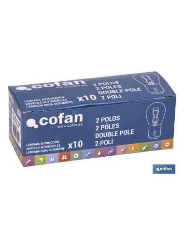 LÁMPARA COFAN 2 POLOS P21/5W (BA15d) 24V venta unitaria