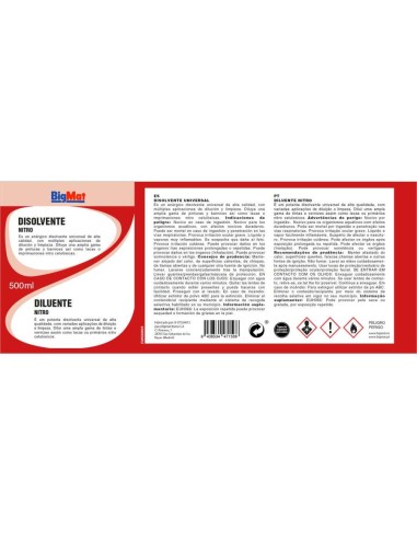 DISOLVENTE NITRO TOTAL 1/2 L