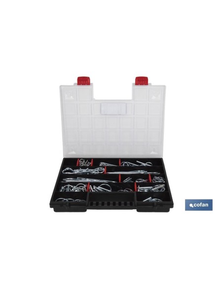 MALETÍN SURTIDO PASADORES R Y ANILLA (120 PCS)
