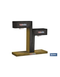 EXPOSITOR ELECTRICO MOSTRADOR 2 GLOBOS E27
