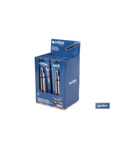 EXPOSITOR DE CÚTER DE ALUMINIO 9 MM 12 UDS. 2