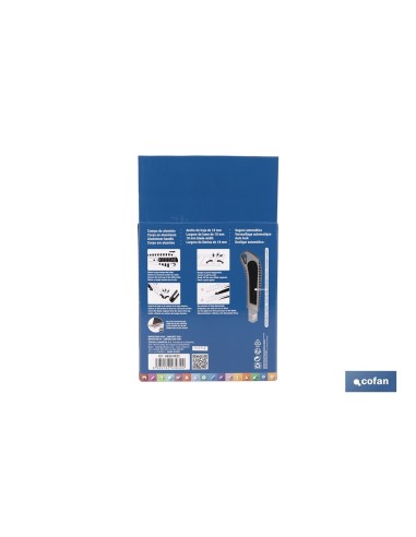 EXPOSITOR DE CÚTER DE ALUMINIO 18 MM 12 UDS.