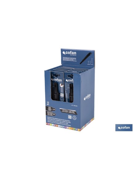 EXPOSITOR DE CÚTER ANTIDESLIZANTE HEAVY DUTY 9 MM 12 UDS.