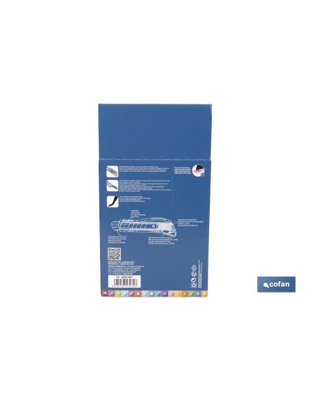 EXPOSITOR DE CÚTER ANTIDESLIZANTE HEAVY DUTY 18 MM 12 UDS.
