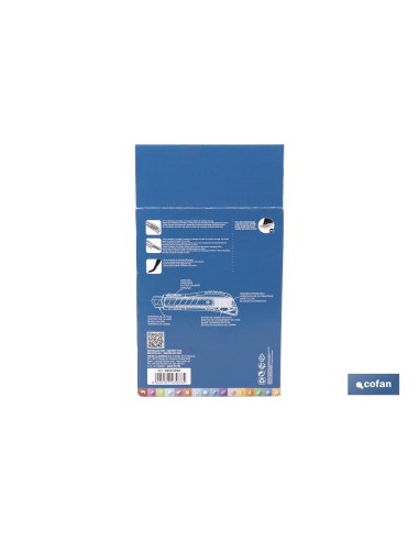 EXPOSITOR DE CÚTER ANTIDESLIZANTE HEAVY DUTY 25 MM 12 UDS.